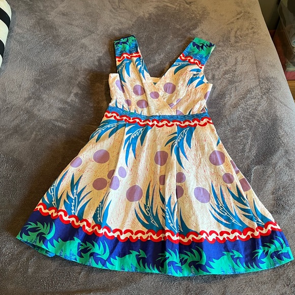 Tracy Reese multicolor sundress, size 6P - Picture 4 of 11